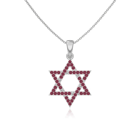 natural ruby infinity love knot necklaces in sterling silver 