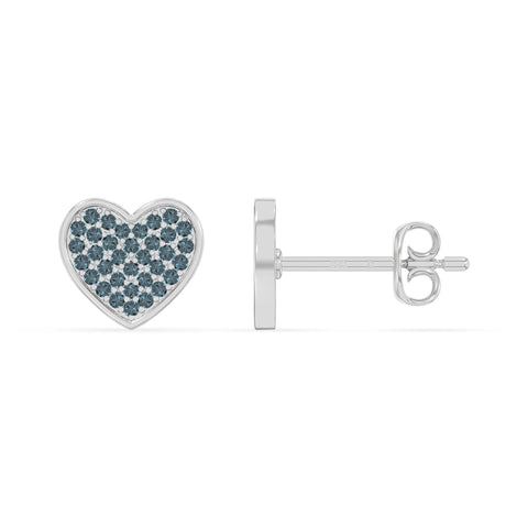 natural london-blue-topaz heart stud earrings in sterling silver 