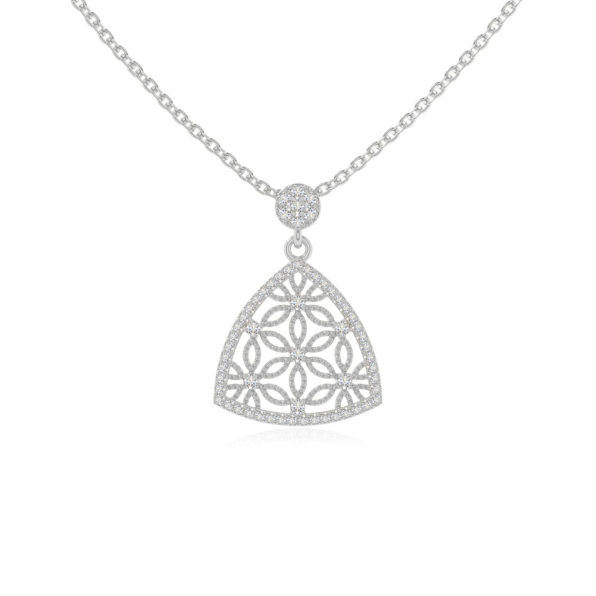 moissanite infinity love knot necklaces in sterling silver 