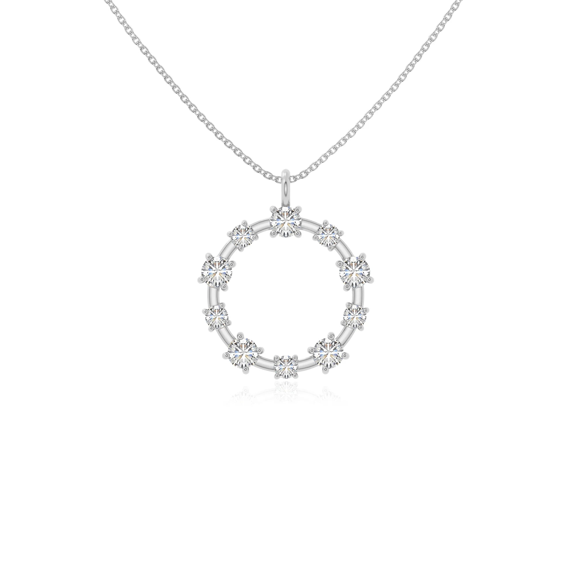 moissanite infinity love knot necklaces in sterling silver 