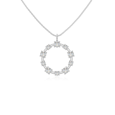 moissanite infinity love knot necklaces in sterling silver 