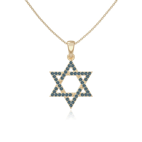 natural london-blue-topaz infinity love knot necklaces in yellow gold vermeil 