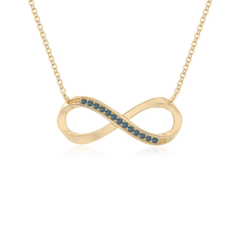 natural london-blue-topaz infinity necklaces in yellow gold vermeil 