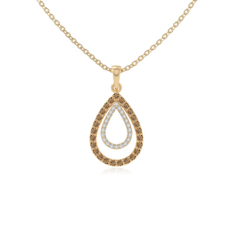 natural citrine infinity love knot necklaces in yellow gold vermeil 