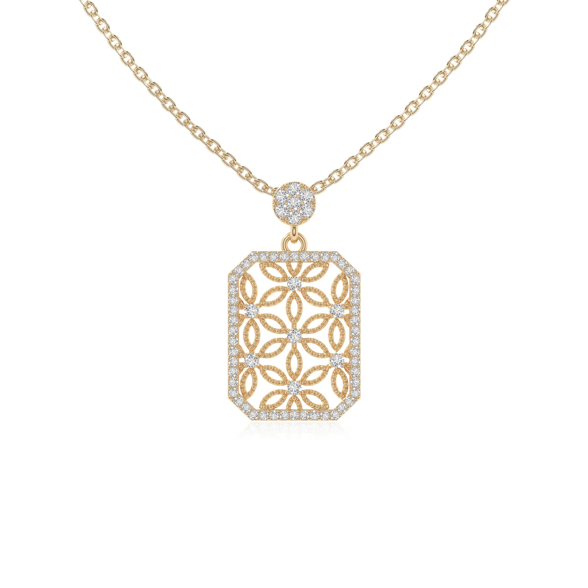 moissanite infinity love knot necklaces in yellow gold vermeil 