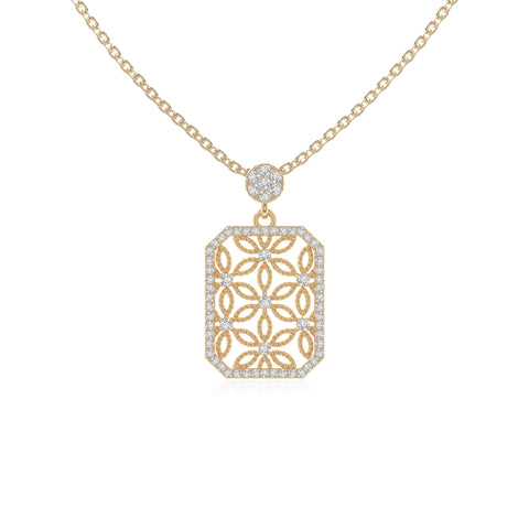 moissanite infinity love knot necklaces in yellow gold vermeil 