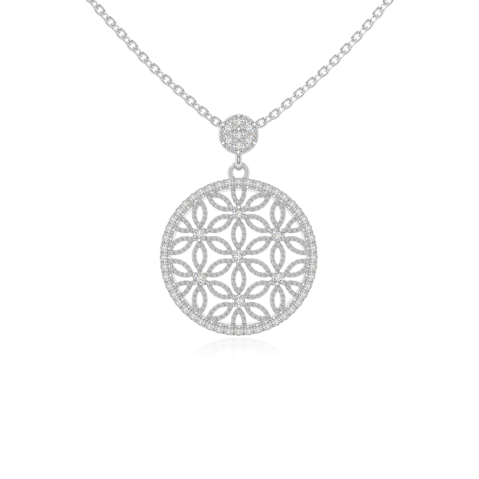 moissanite infinity love knot necklaces in sterling silver 