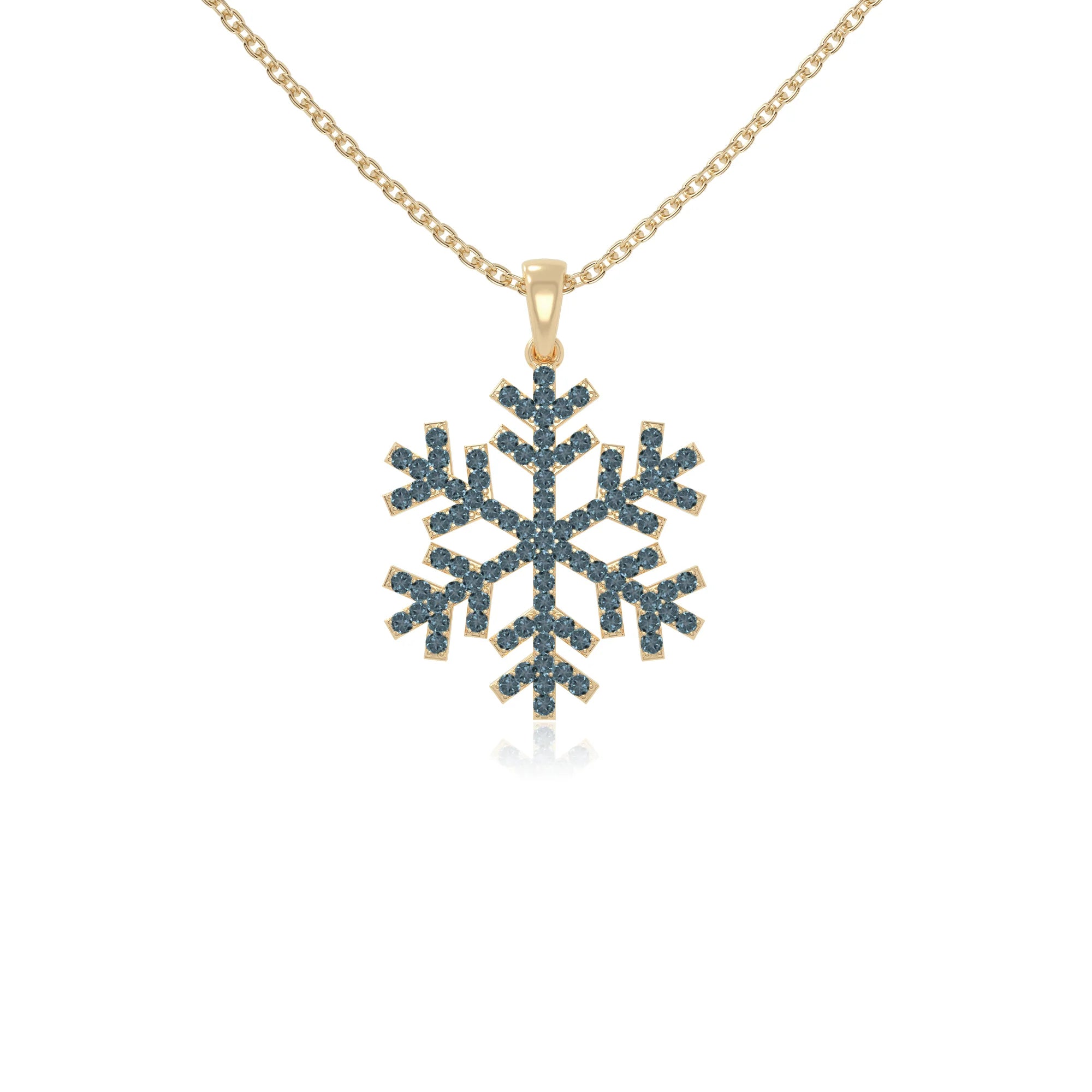 natural london-blue-topaz infinity love knot necklaces in yellow gold vermeil 