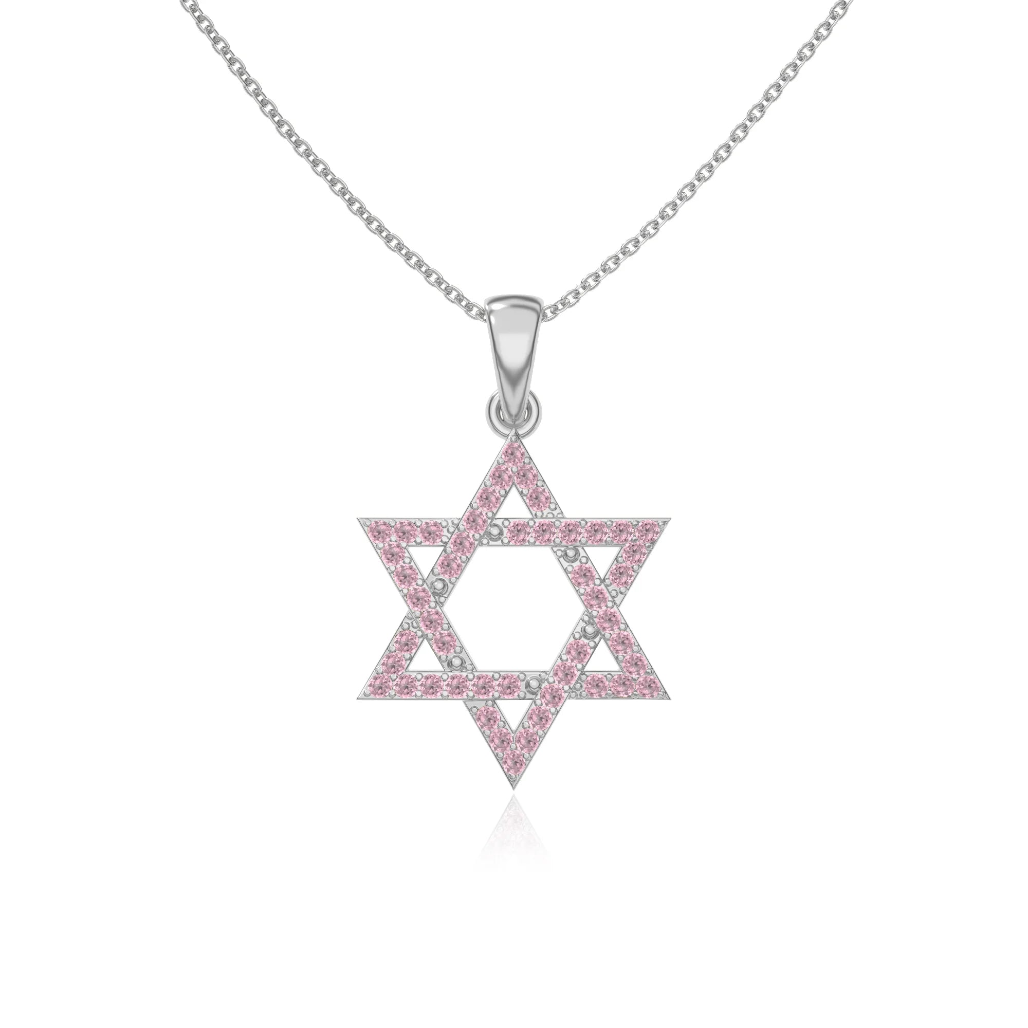 natural pink-tourmaline infinity love knot necklaces in sterling silver 