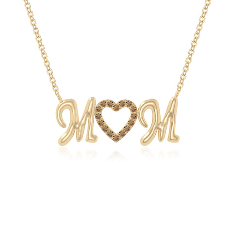 natural citrine mom heart necklaces in yellow gold vermeil 