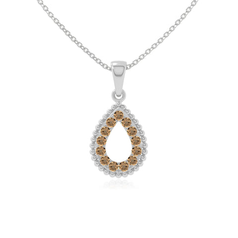 natural citrine infinity love knot necklaces in sterling silver 