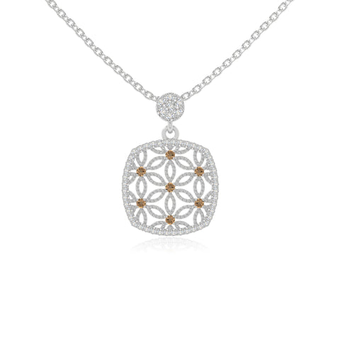 natural citrine infinity love knot necklaces in sterling silver 