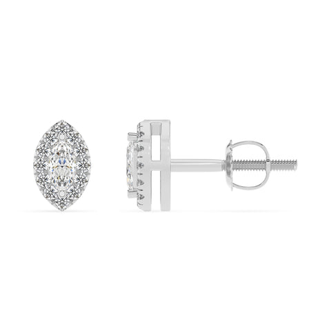 lab grown moissanite marquise stud earrings with moissanite 