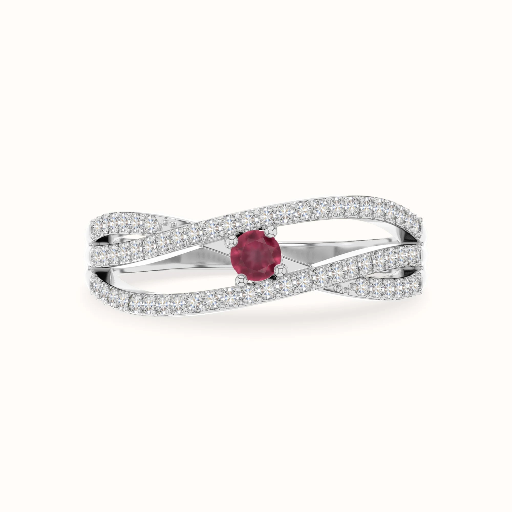 natural ruby promise rings in sterling silver 