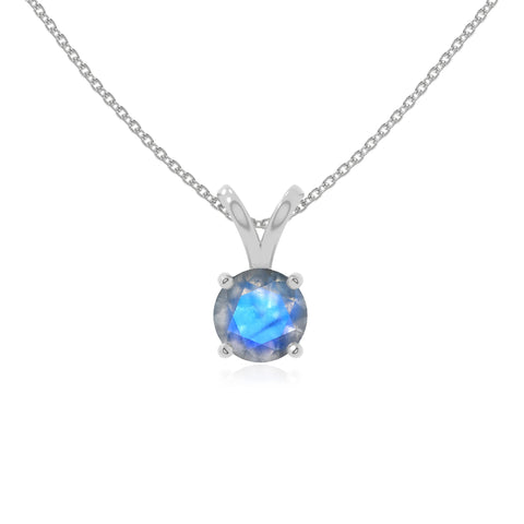 natural labradorite v-bale solitaire necklaces in sterling silver 