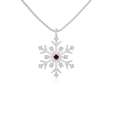 natural garnet infinity love knot necklaces in sterling silver 