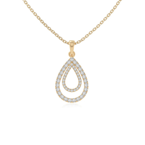 moissanite infinity love knot necklaces in yellow gold vermeil 