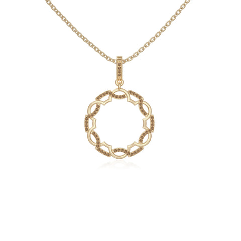 natural citrine infinity love knot necklaces in yellow gold vermeil 