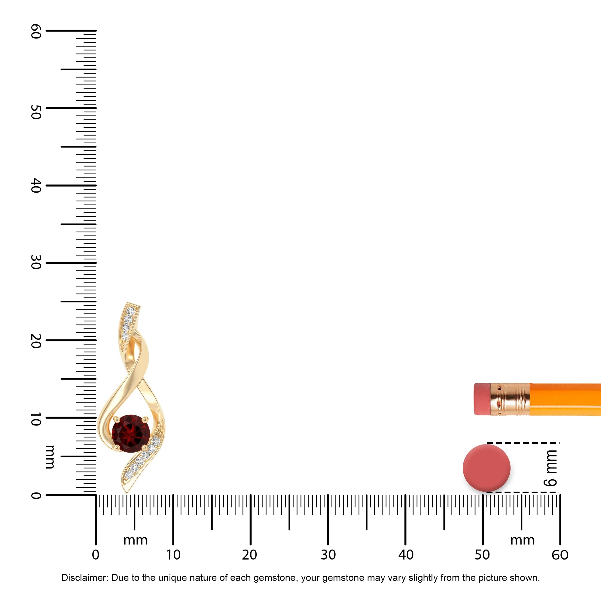 natural garnet infinity necklaces in yellow gold vermeil 