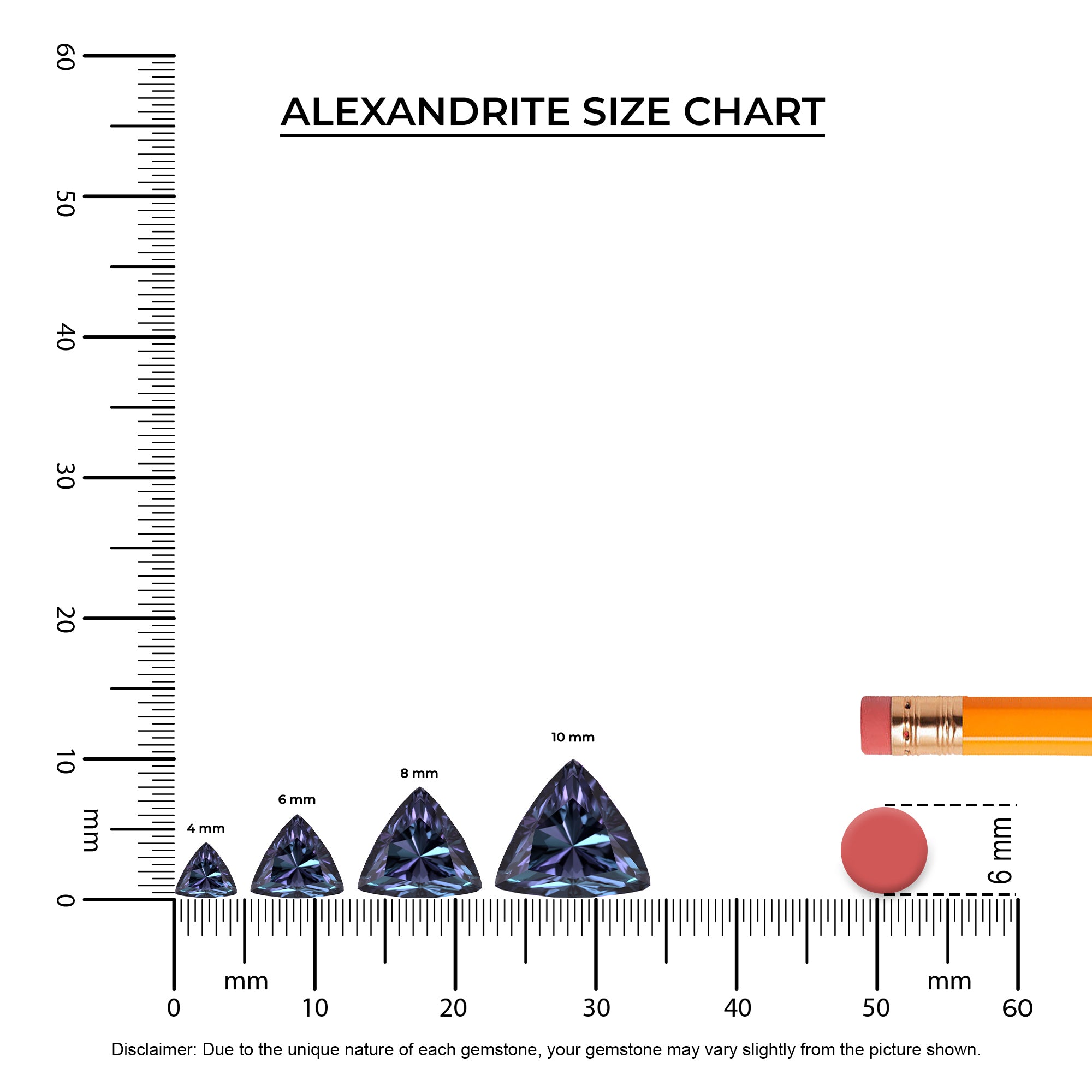 lab grown alexandrite trillion double halo earrings with moissanite 