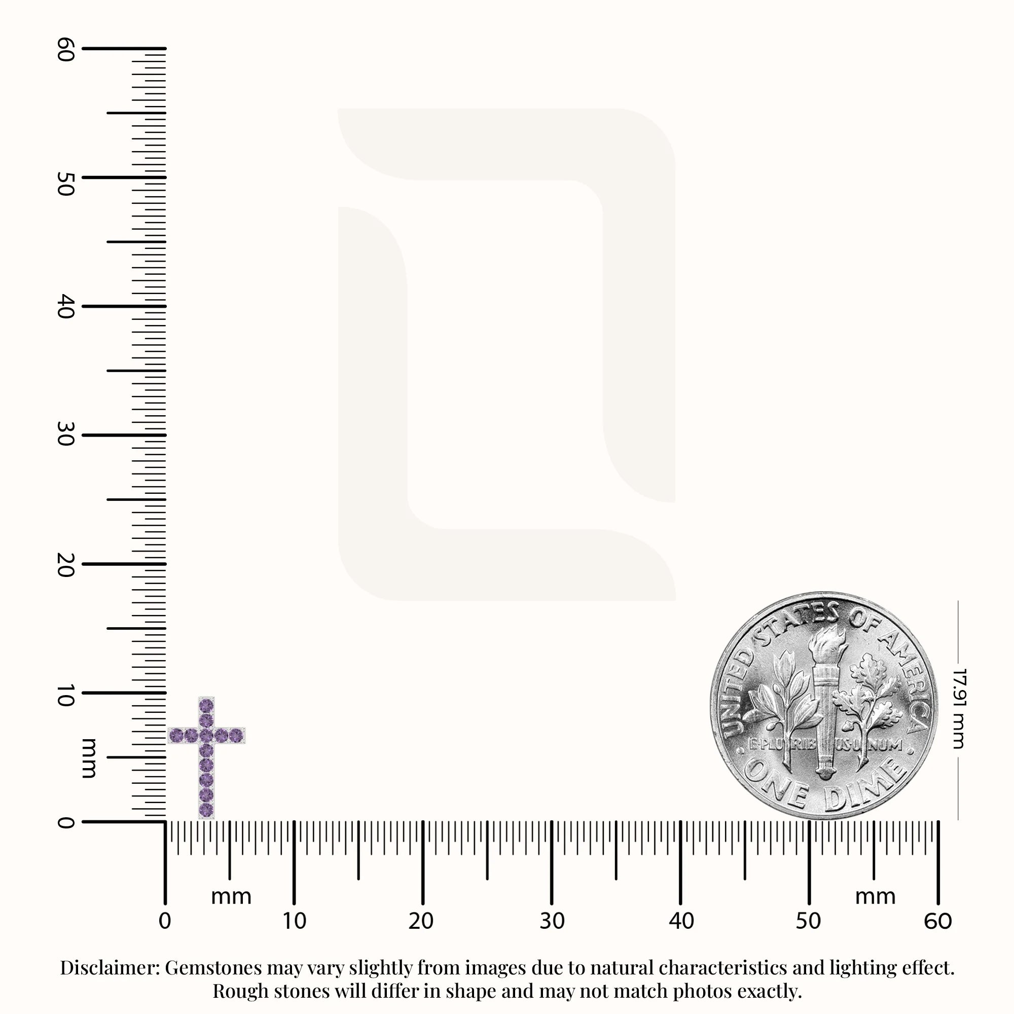 natural amethyst cross stud earrings in sterling silver 