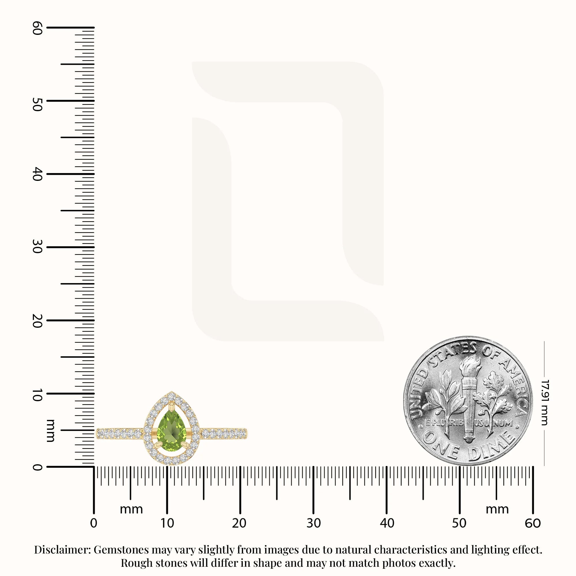 natural peridot solitaire halo engagement rings in yellow gold vermeil