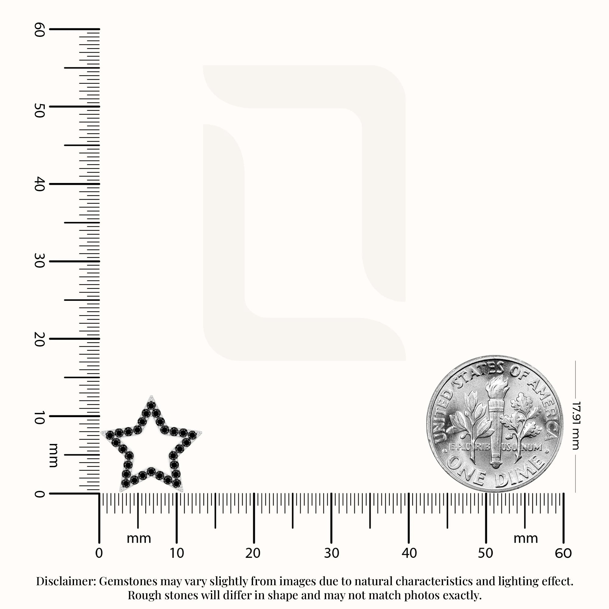 natural black-onyx star stud earrings in sterling silver 