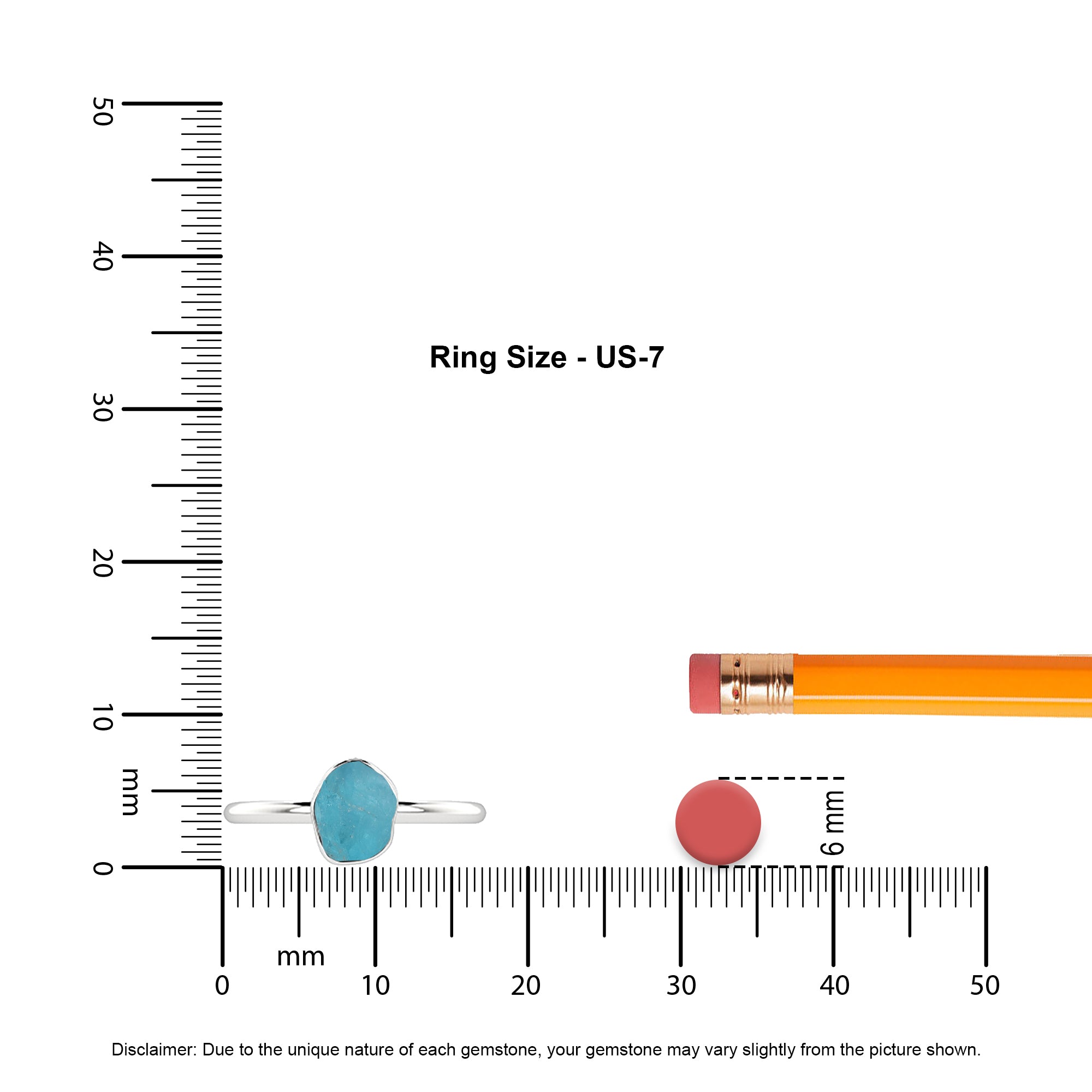 paraiba-apatite rough shape stackable bezel-set ring