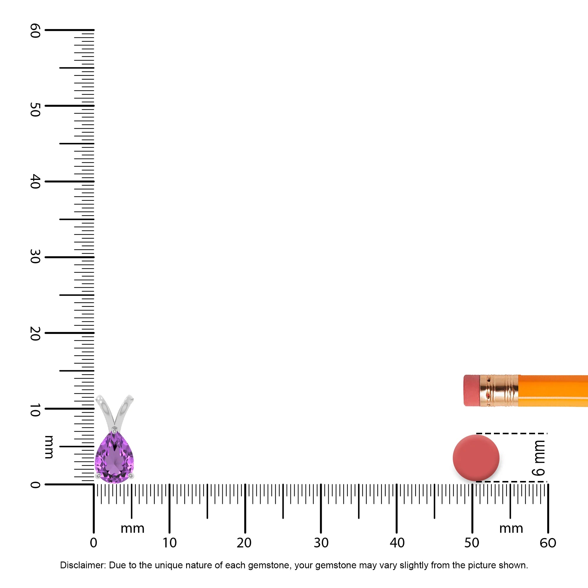 natural amethyst v-bale solitaire necklaces in sterling silver 