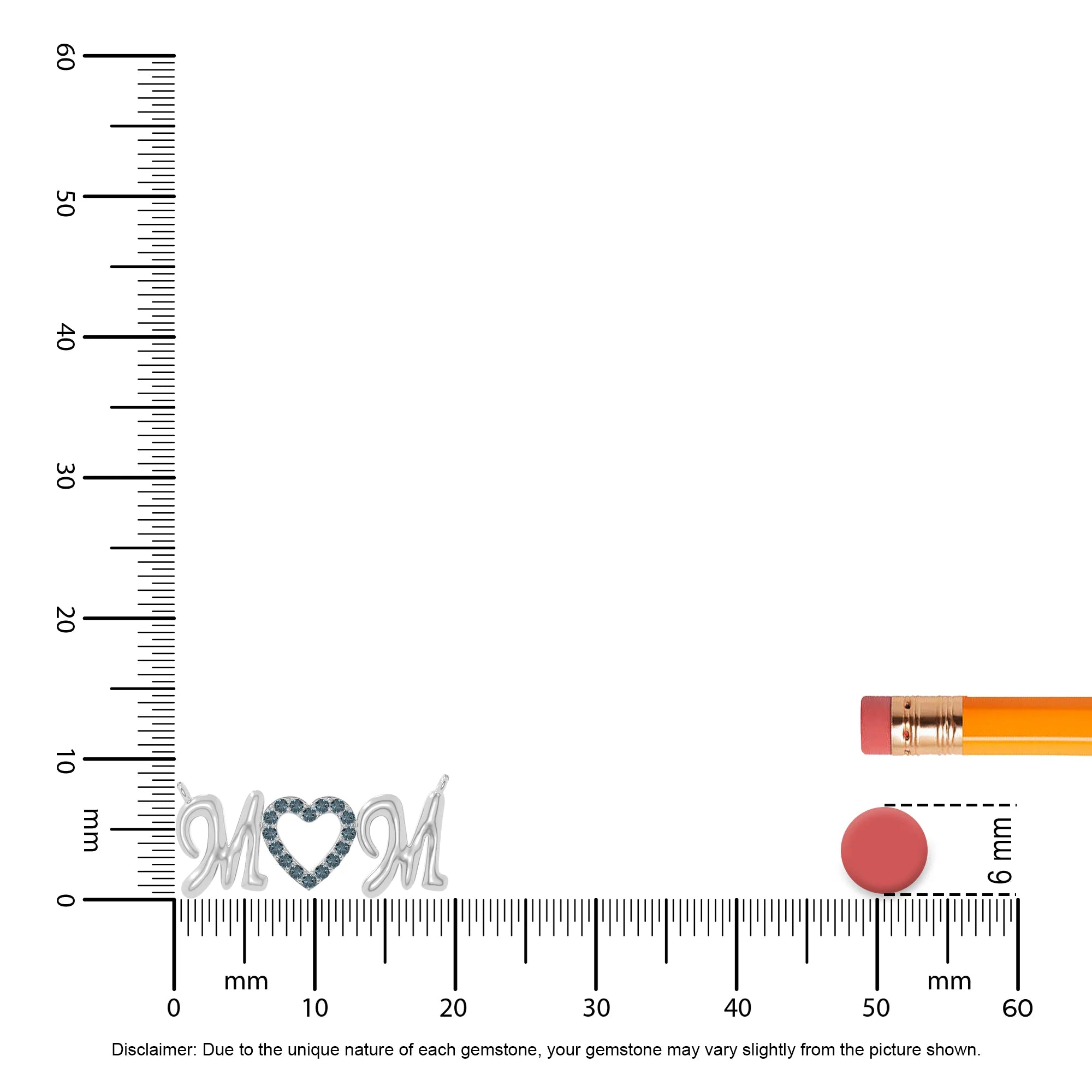 natural london-blue-topaz mom heart necklaces in sterling silver 