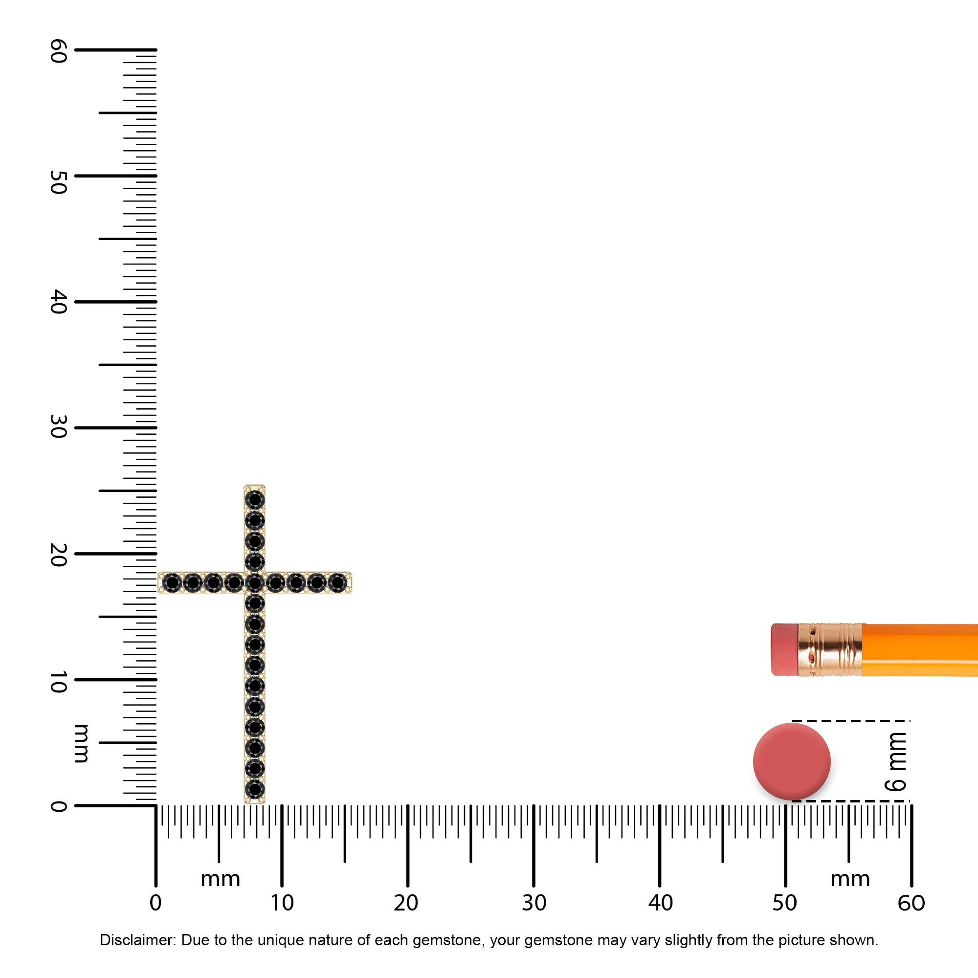 natural black-onyx cross necklaces in yellow gold vermeil 