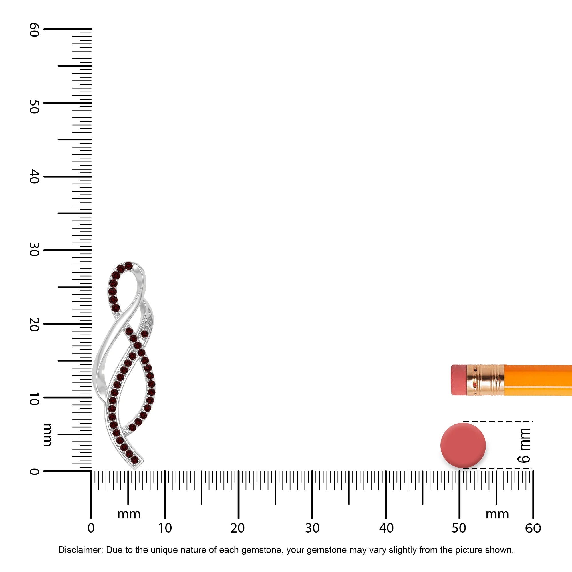 natural garnet infinity necklaces in sterling silver 