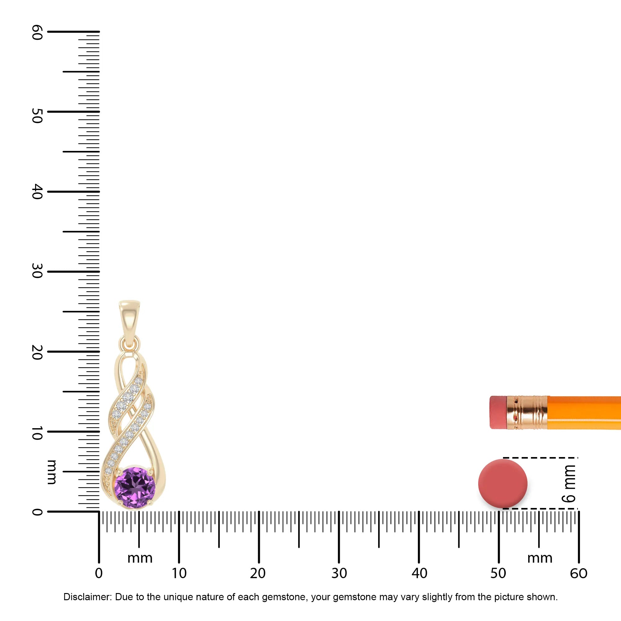 natural amethyst infinity necklaces in yellow gold vermeil 