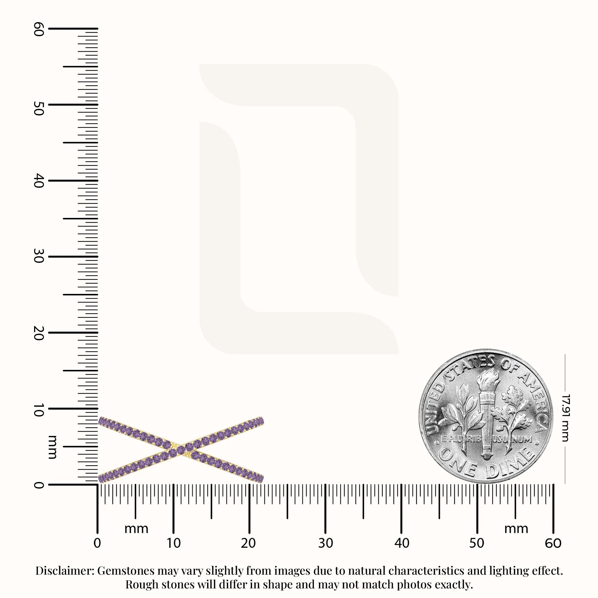 natural amethyst criss cross band rings in yellow gold vermeil
