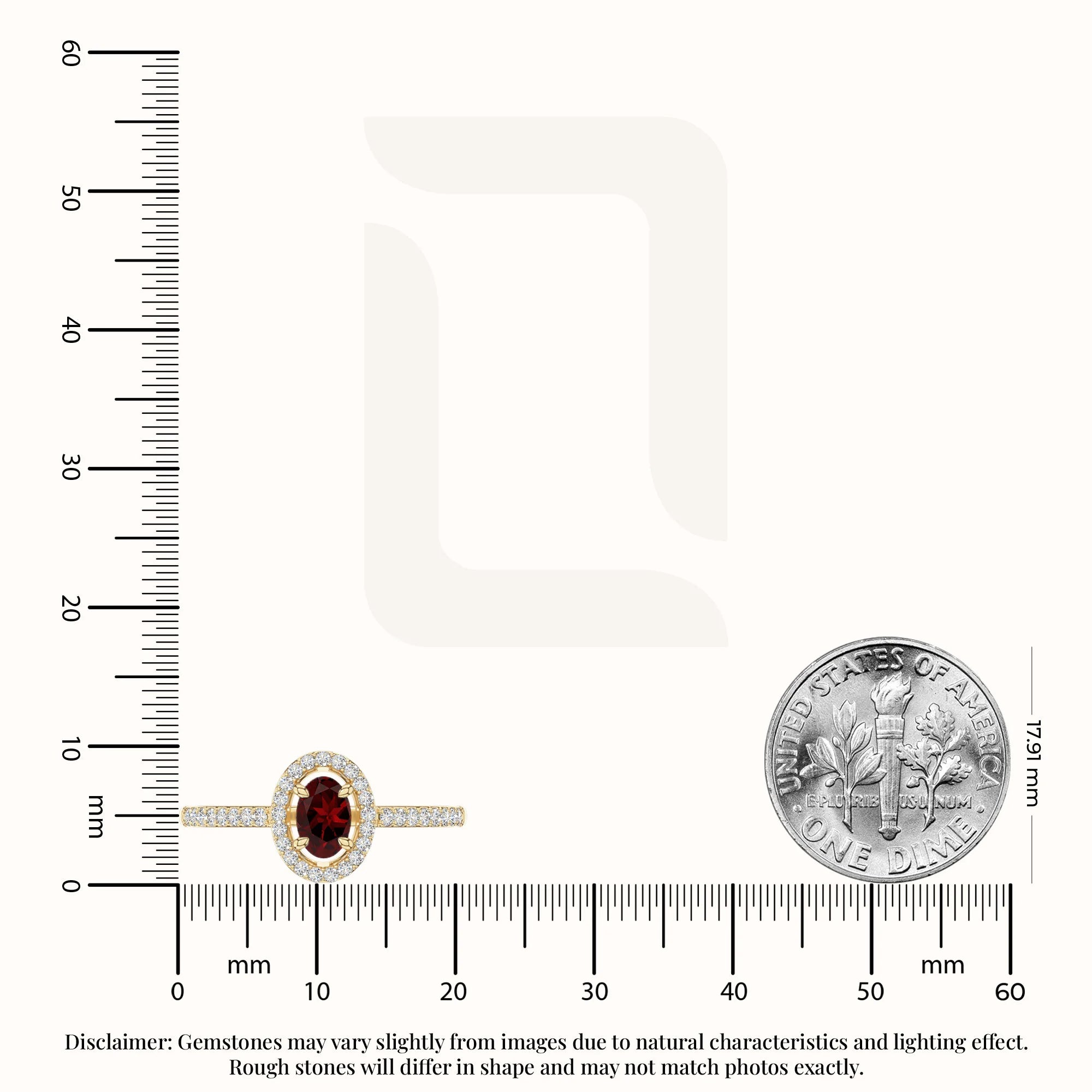 natural garnet solitaire halo engagement rings in yellow gold vermeil