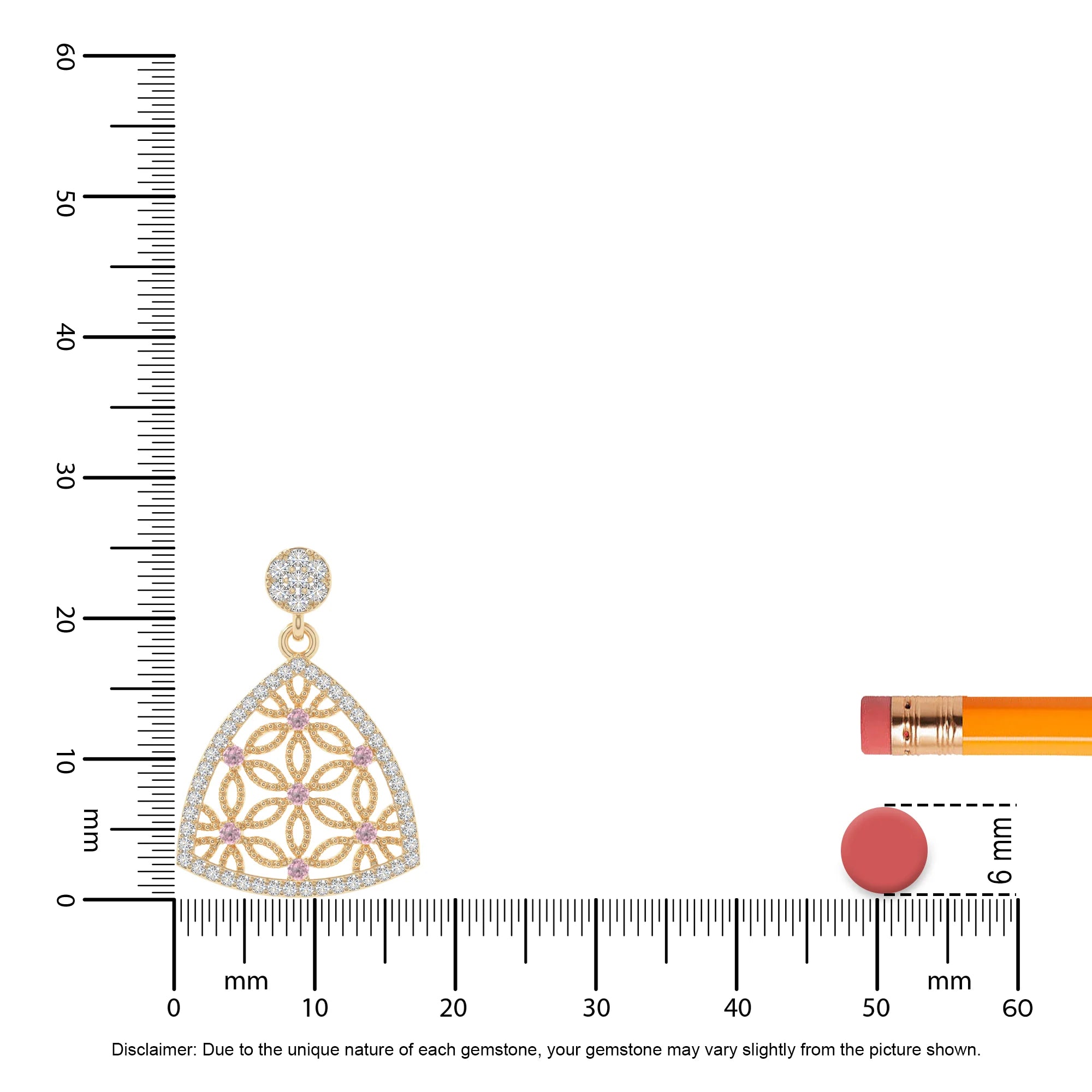 natural pink-tourmaline infinity love knot necklaces in yellow gold vermeil 