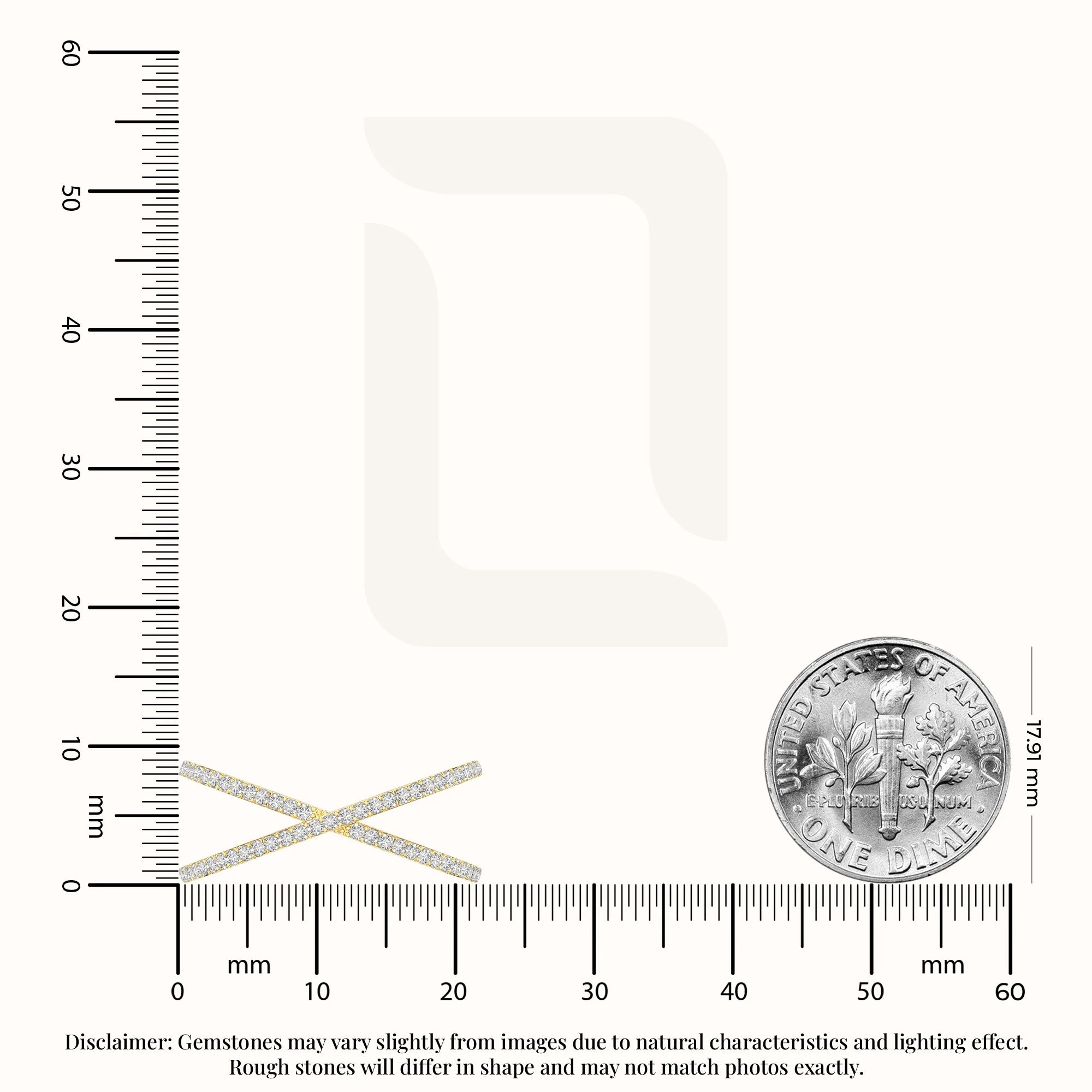 natural moissanite criss cross band rings in yellow gold vermeil