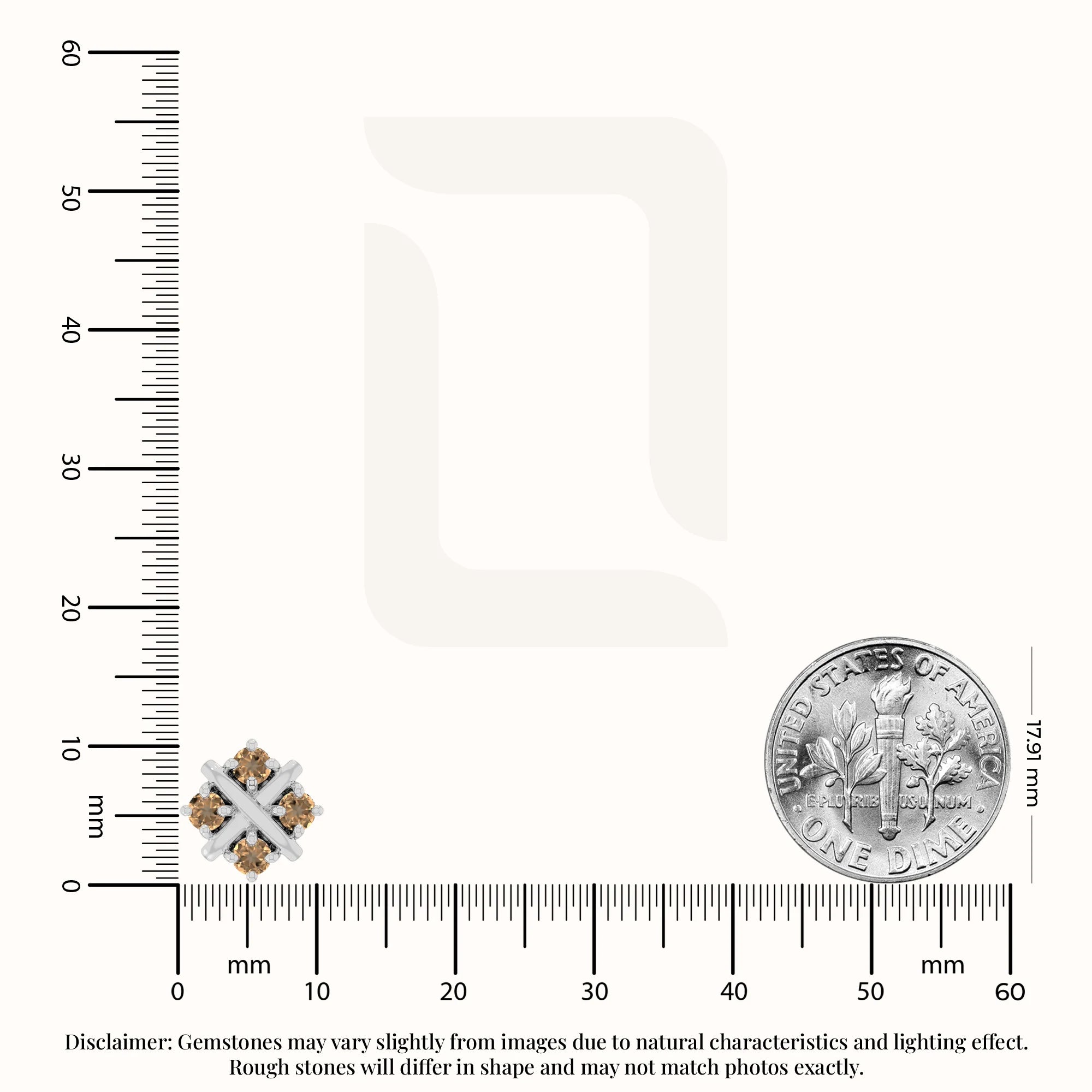 natural citrine flower stud earrings in sterling silver 