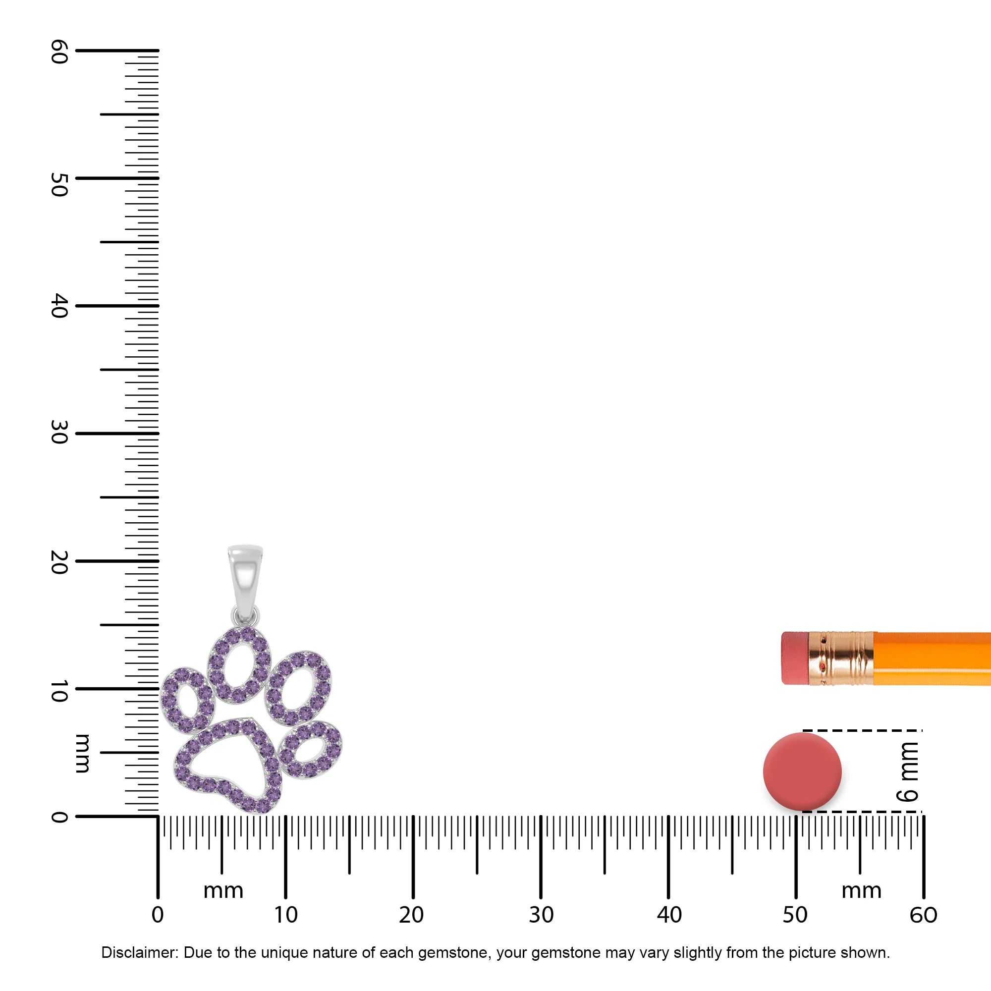 natural amethyst dog paw knot necklaces in sterling silver 