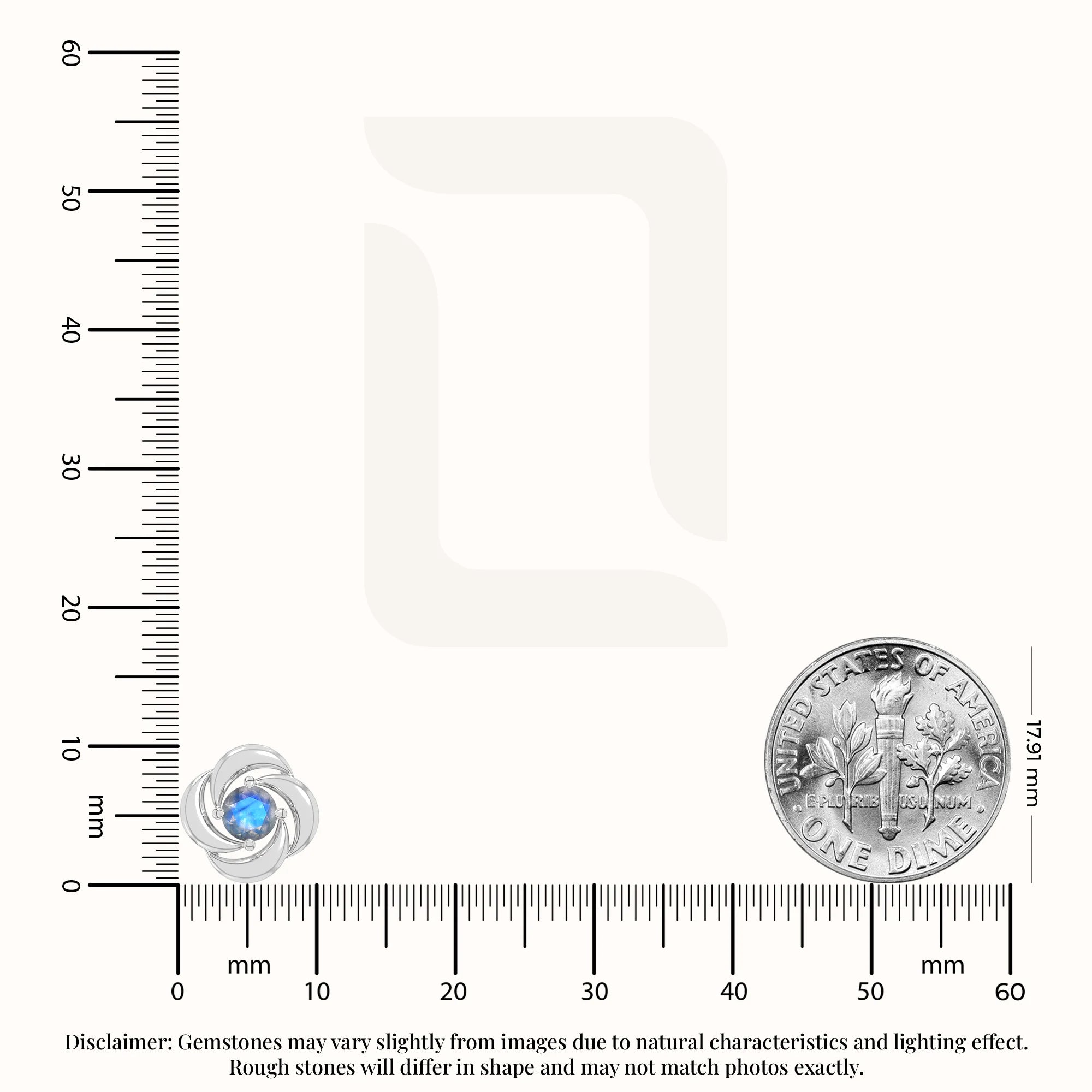 natural labradorite flower stud earrings in sterling silver 