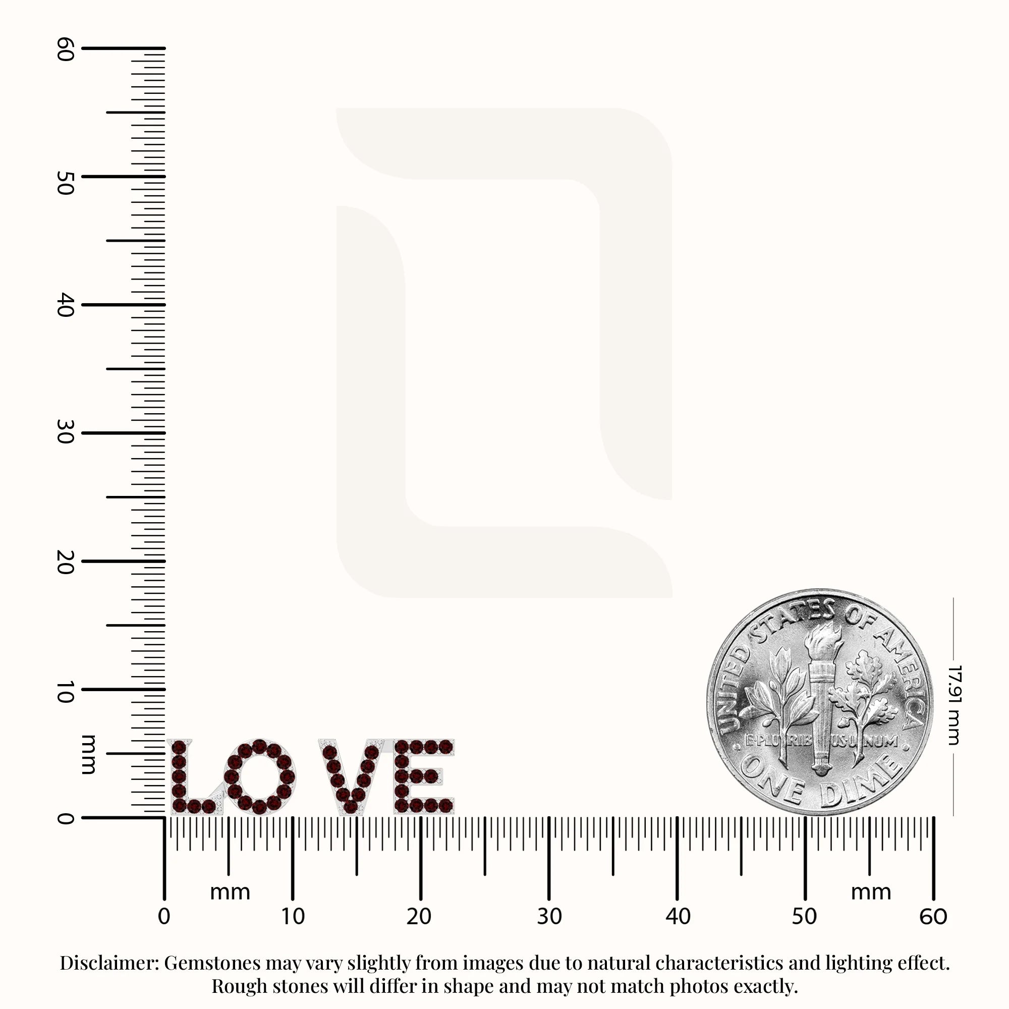 natural garnet love stud earrings in sterling silver 