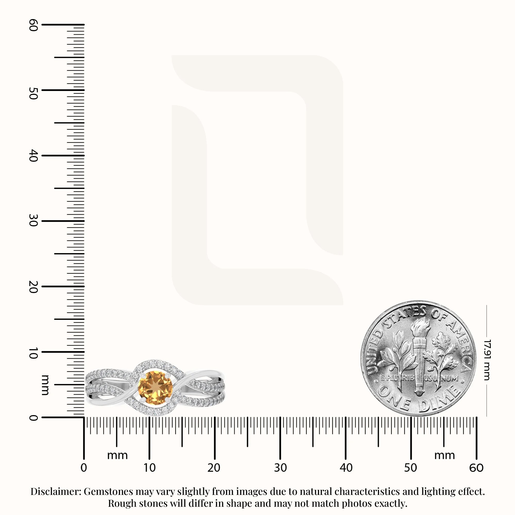 natural citrine solitaire engagement rings in sterling silver 