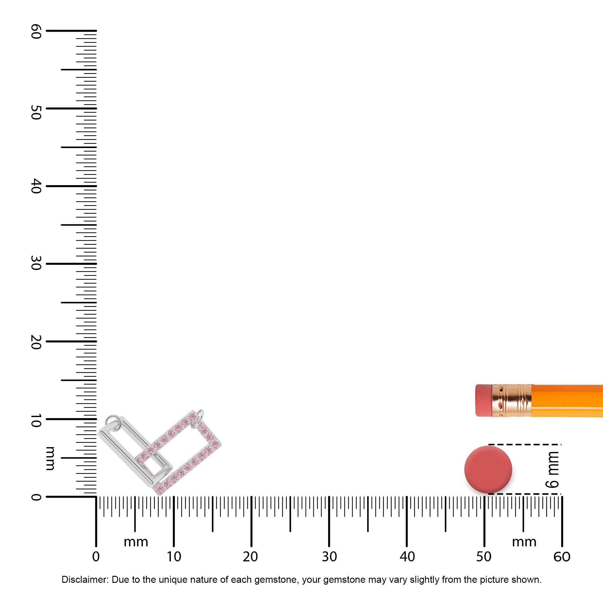 natural pink tourmaline interlock necklaces in sterling silver 