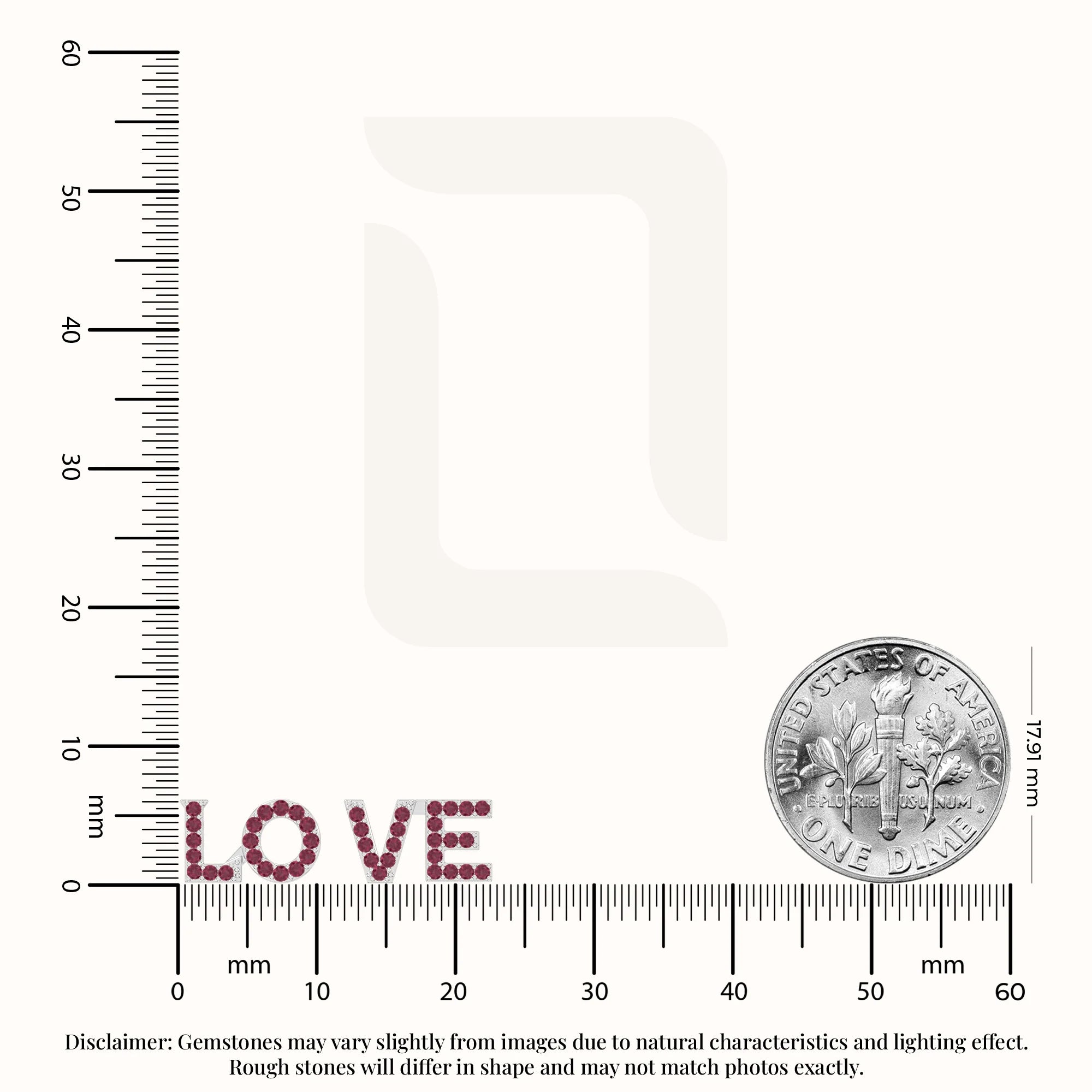 natural ruby love stud earrings in sterling silver 