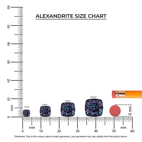 lab grown alexandrite cushion double halo earrings with moissanite 