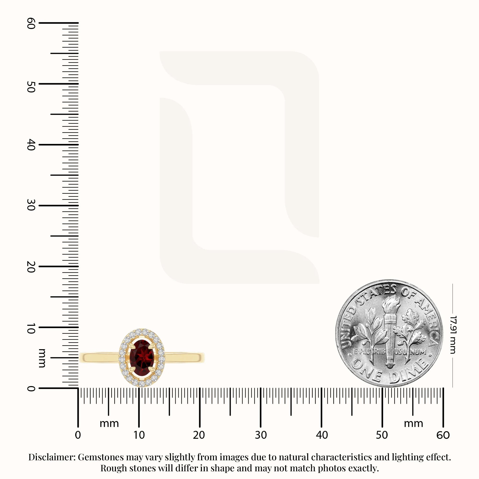 natural garnet solitaire halo engagement rings in yellow gold vermeil