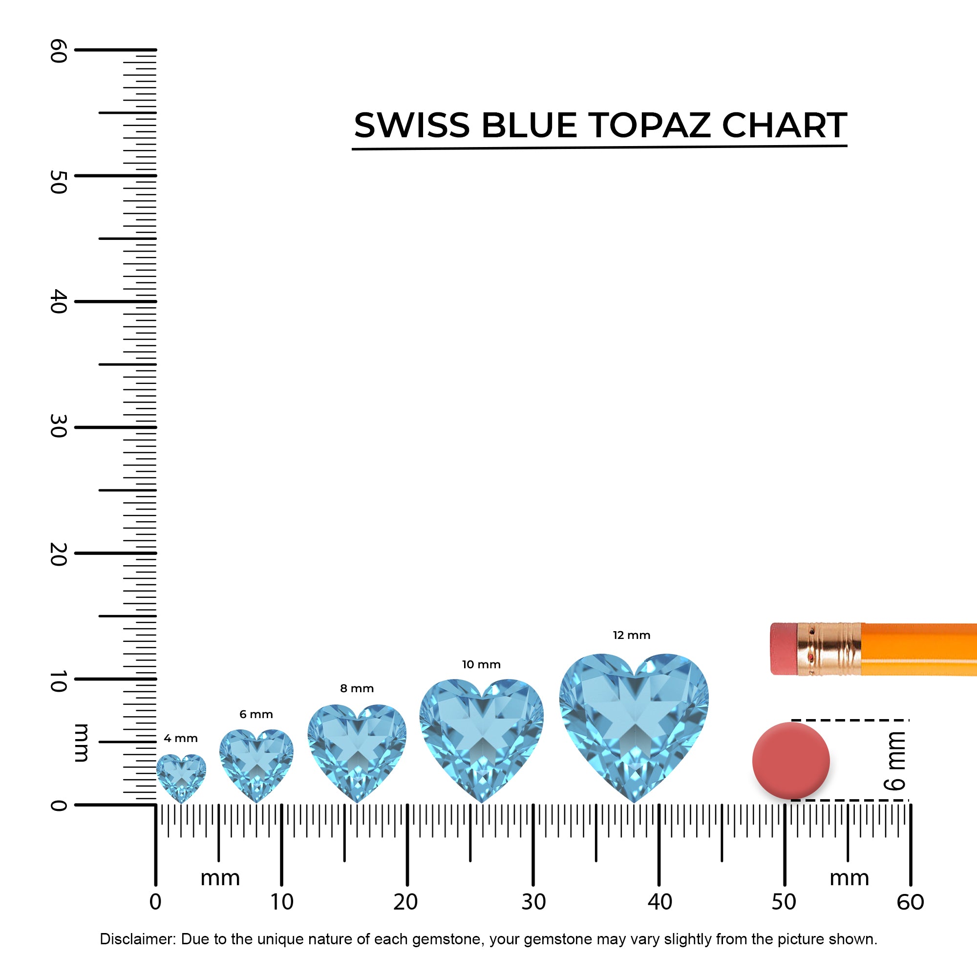 natural swiss blue topaz heart half eterity solitaire engagement ring