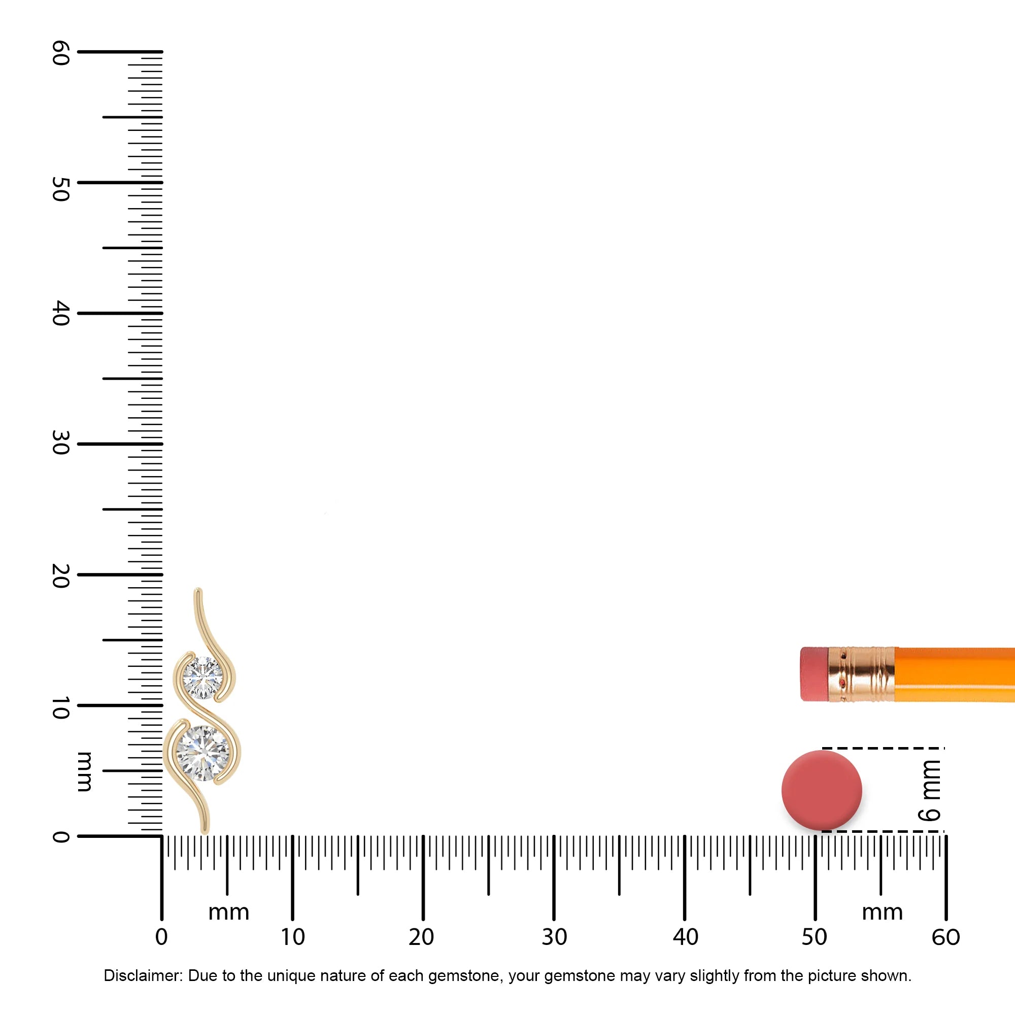 moissanite 2 stone infinity necklaces in yellow gold vermeil 