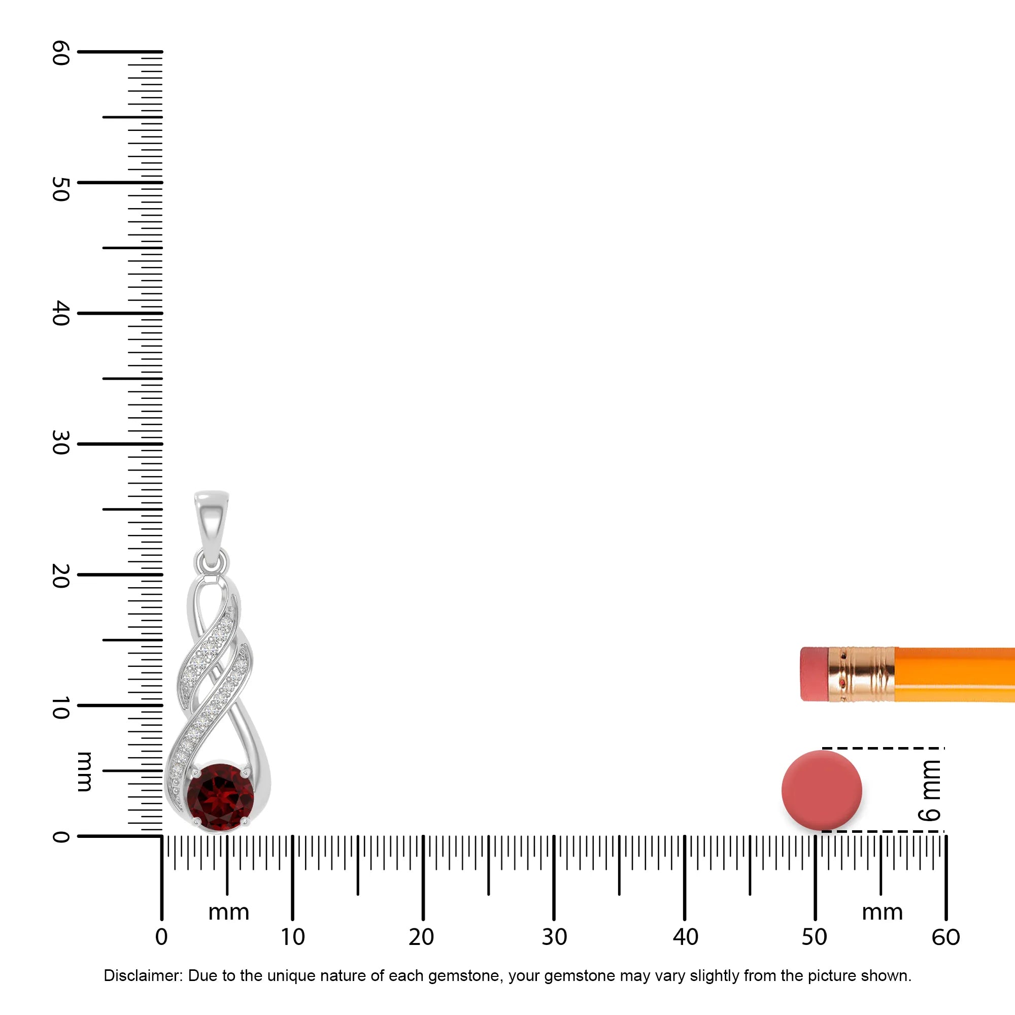 natural garnet infinity necklaces in sterling silver 