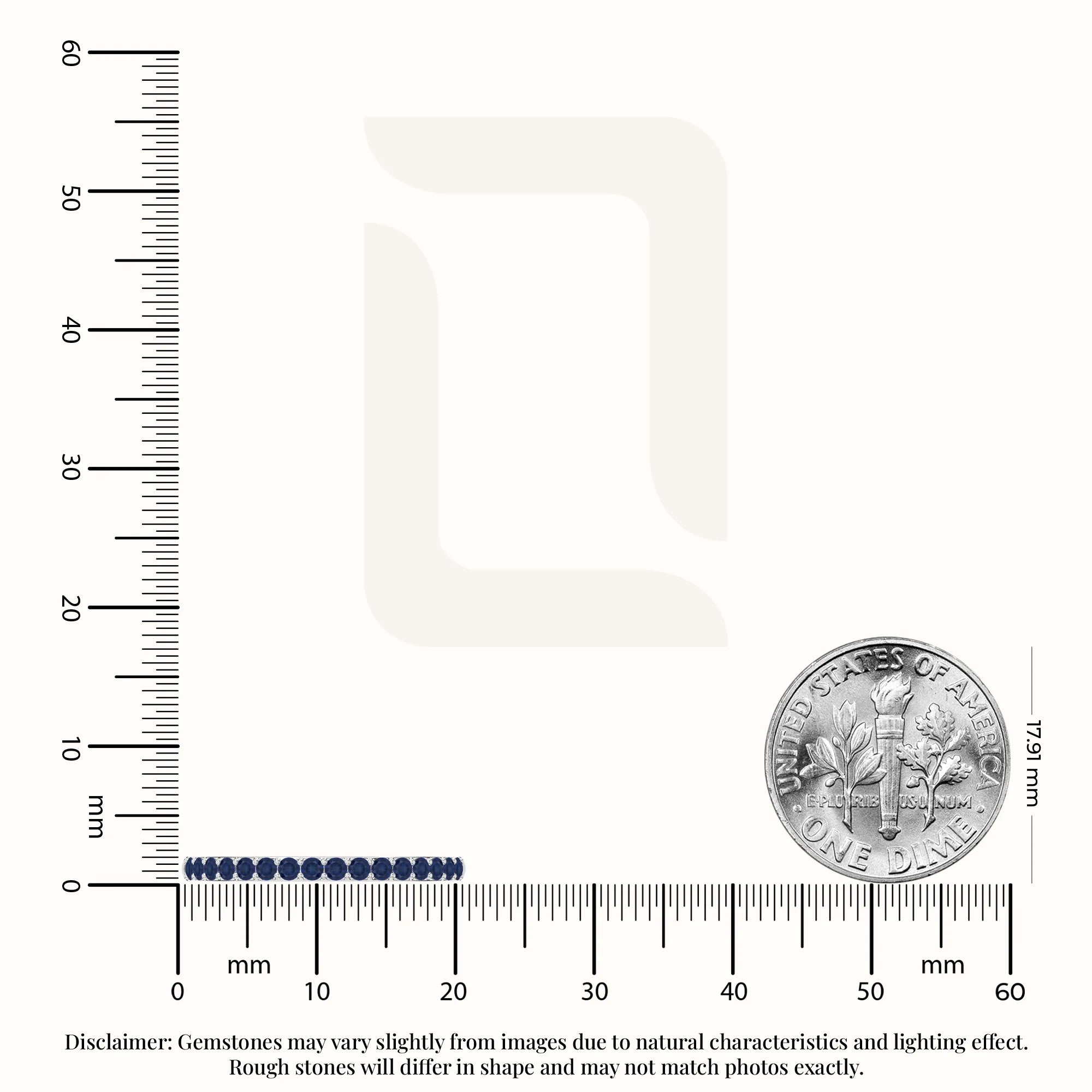 natural blue sapphire half eternity band rings in sterling silver 